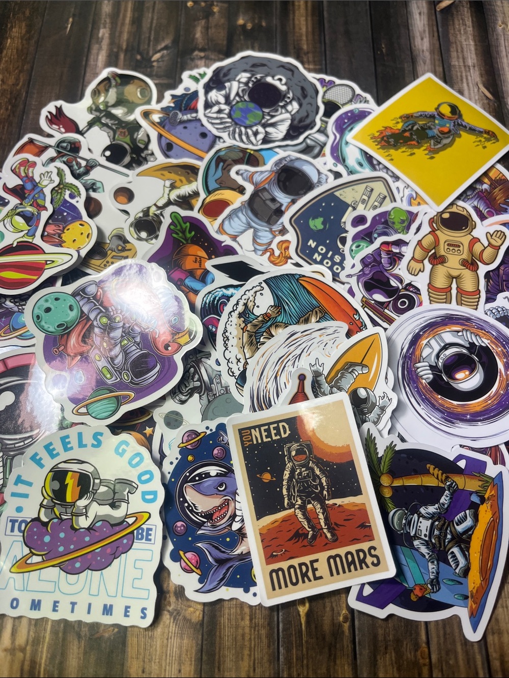 5for$10 Vibrant Space Astronaut 50 Pack Stickers Great for Classroom